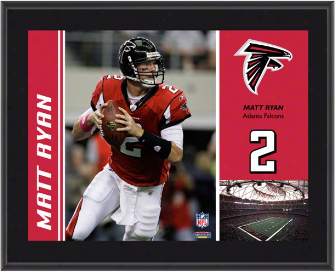 Matt Ryan Plaque  Particulars: Atlanta Falcons, Sublimated, 10x13, Nfl Plaque