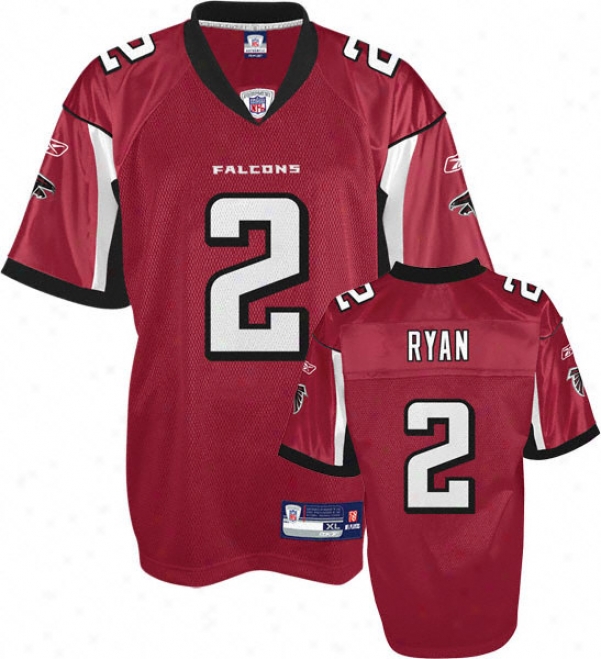 Matt Ryan Red Reebok Nfl Atlanta Fallcons Kids 4-7 Jersey