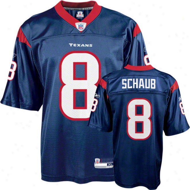 Matt Schaub Jersey: Reebok Navy Replica #8 Houston Texans Jersey