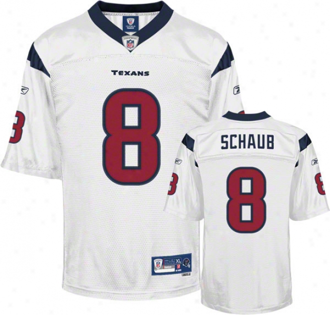 Matt Schaub White Reebok Nfl Premier Houston Texans Jersey