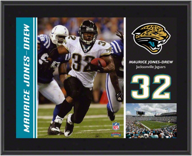 Maurice Jones-drew Plaque  Details: Jacksonville Jaguars, Sublimated, 10x13, Nfl Plaque