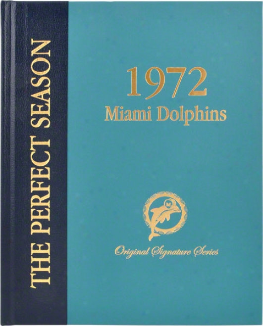 Miami Dolphins 1972 Perfect Season Team Signed Coffee Tble Book