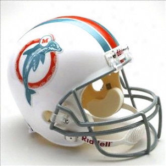 Miami Dolphins 1973-1979 Deluxe Replica Riddell Throwback Comprehensive Size Helmet