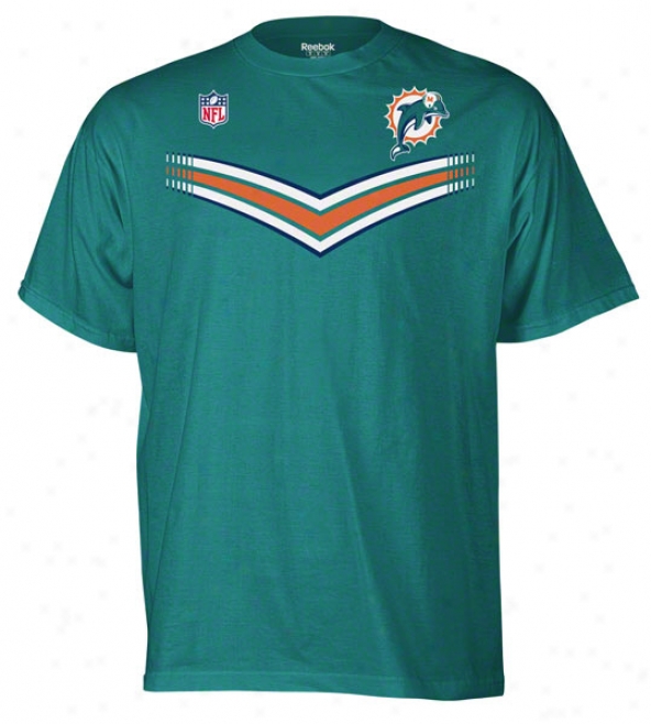 Miami Dolphins 2011 Sideline T Ajd T Aqua T-shirt