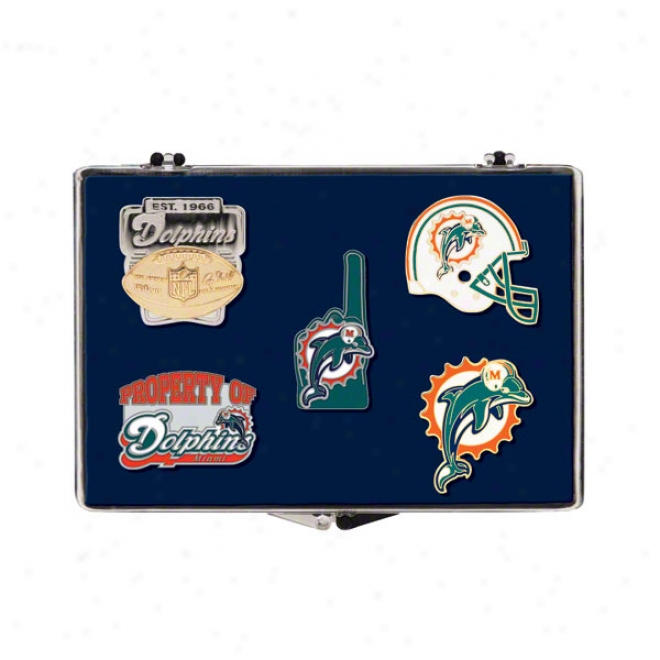 Miami Dolphins 5-pin Set