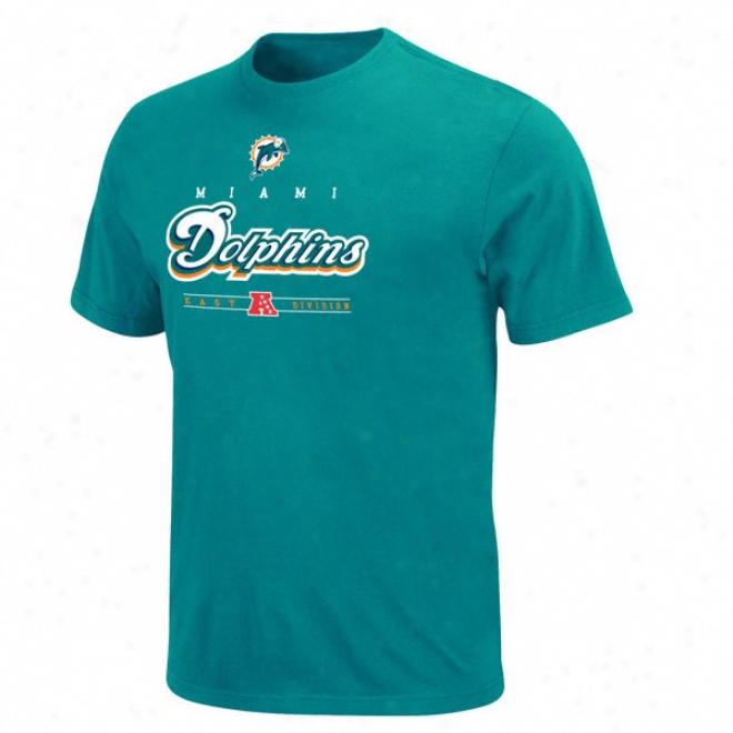 Miami Dolphins Aqua Exact Victory Iv T-shirt