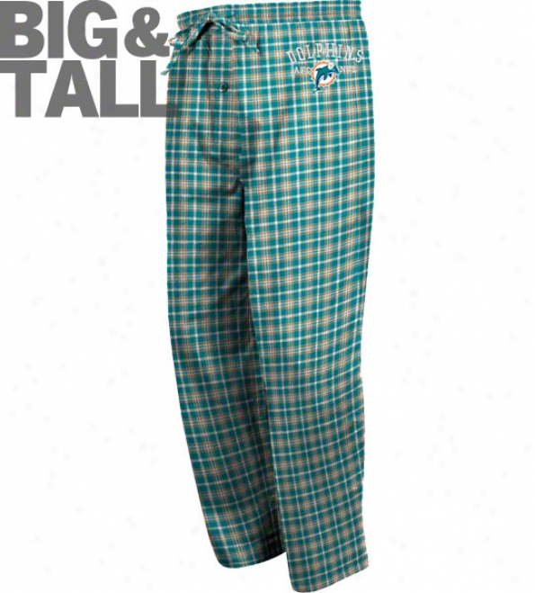 Miami Dolphins Big & Tall Flannel Pants