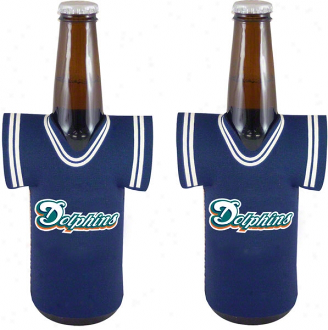 Miami Dolphins Bottle Jefsey Koozie 2-pack