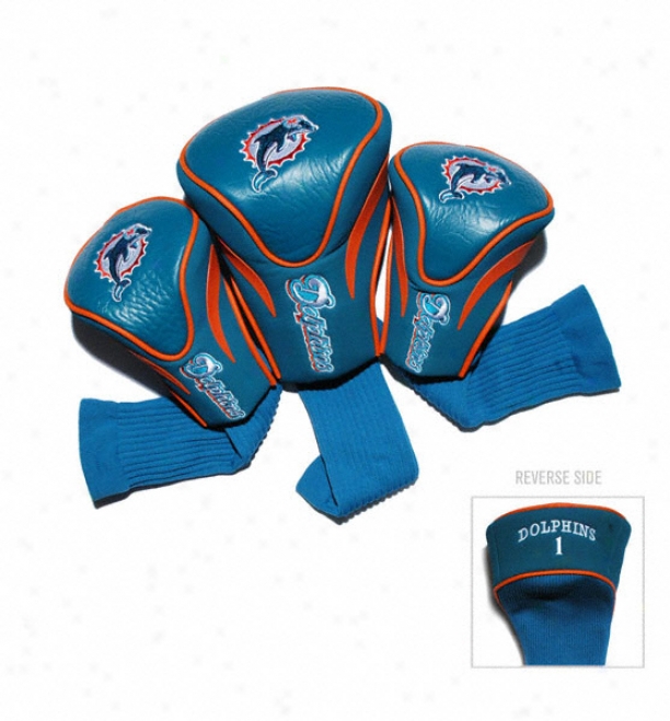 Miami Dolphins Contour Fit Headcover Set