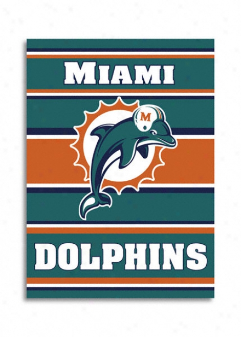 Miami Dolphins Double Sided 28x40 Banner