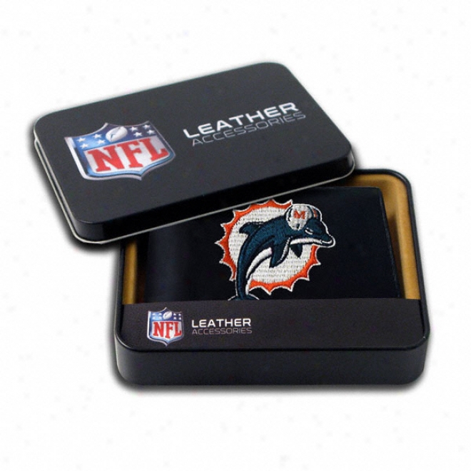 Miami Dolphins Embroidered Bifold Wallett