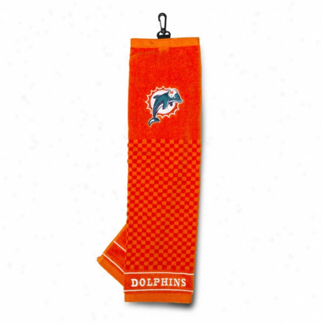 Miami Dolphins Embroidered Golf Towel