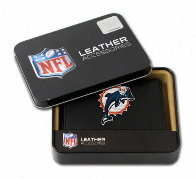 Miami Dolphins Embroidred Trifold Wallet