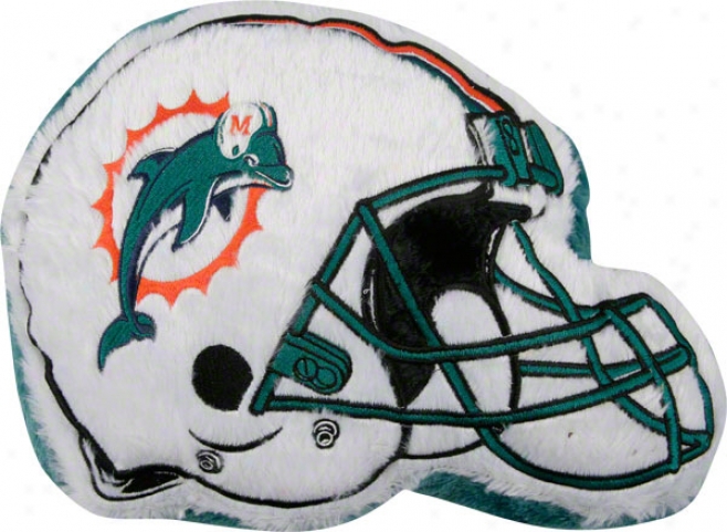 Miami Dolphins Furry Helmet Pillow