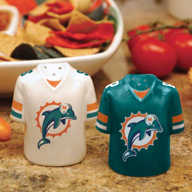 Mlami Dolphins Gameday Salt And Pepper Shakers