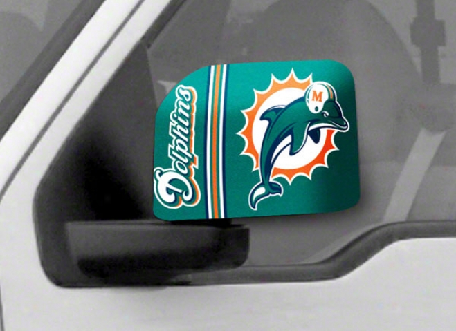 Miami Dolphins Large Car Mirror Covers