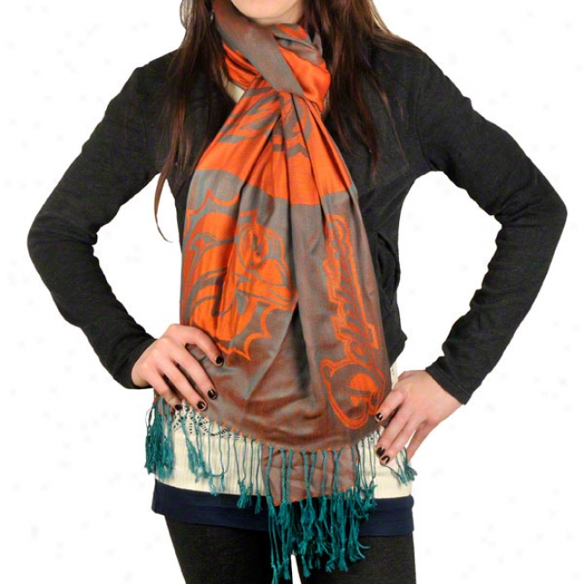 Miami Dolphins Lightweight Pashmina Scarf