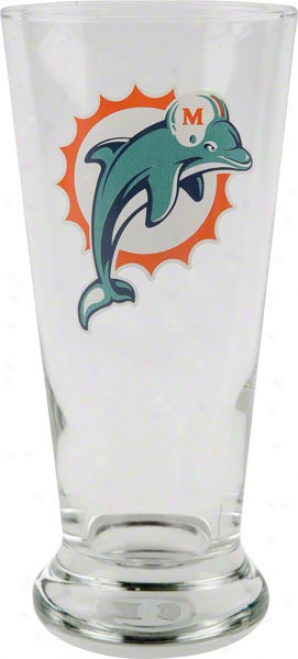 Miami Dolphins Logo Pilsner Glass