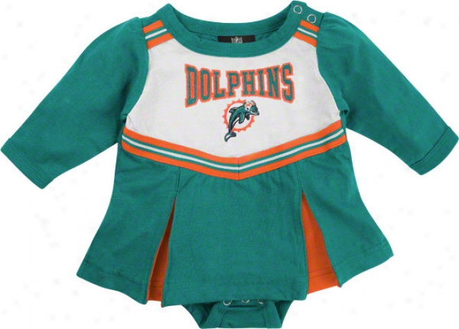 Miami Dolphins Newborn Cheerleader Creeper Dress