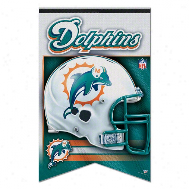 Miami Dolphinns Premium 17x26 Banner