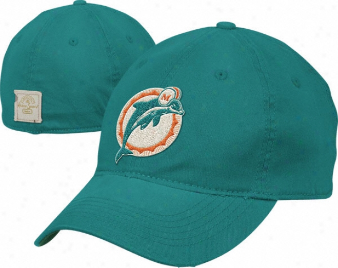 Miami Dolphins Retro Sport Washed Throwback Flex Slouch Hat