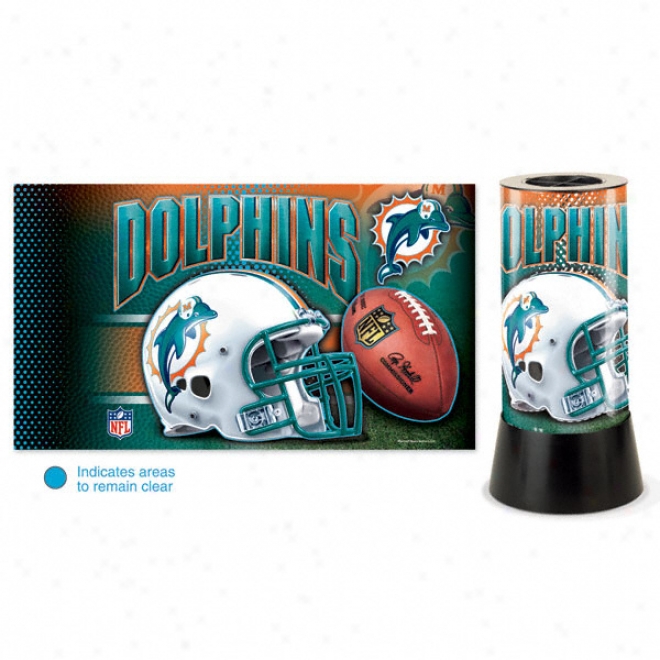 Miami Dolphins Rotating Lamp