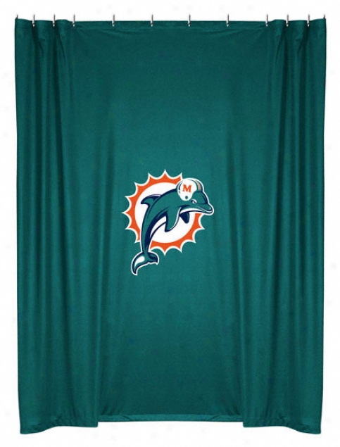 Miami Dolphins Shower Curtain