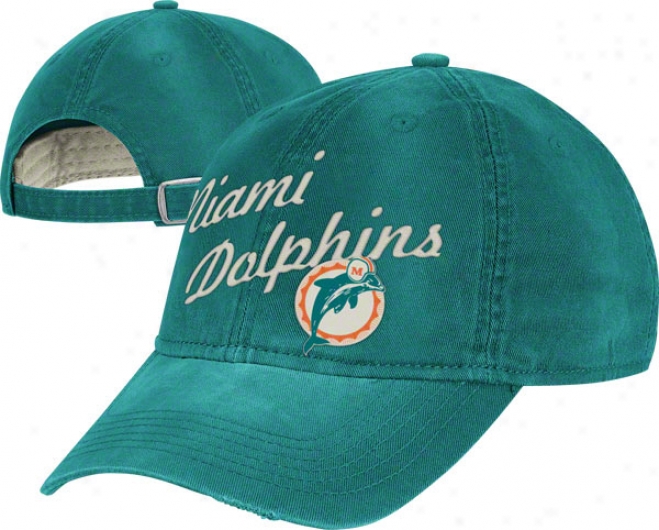 Miami Dolphins Vintage Hat: Lifestyle Slouch Adjustable Hat