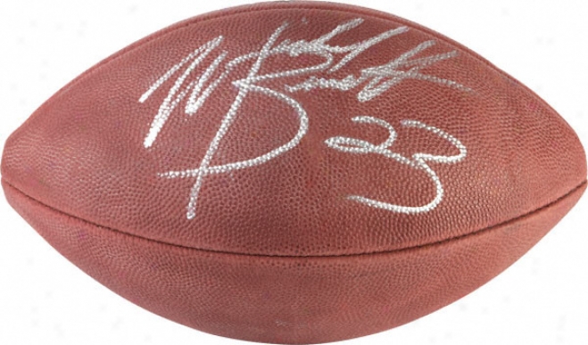 Michael Bennett Autographed Football  Details: Wioson Nfl Game Football