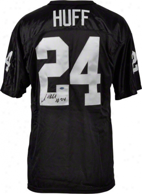 Michael Huff Oakland Raiders Autographed Wilson Jersey