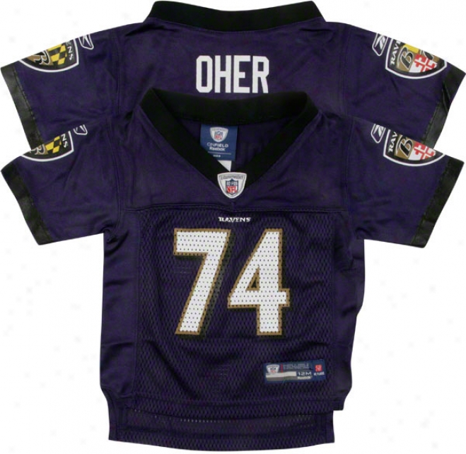 Michael Oher Purple Reebok Nfl Replica Baltimore Ravens Toddler Jersey