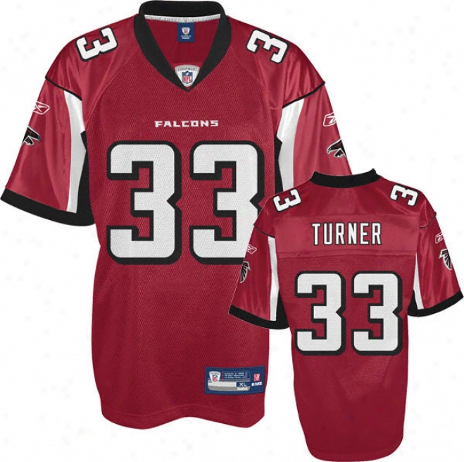 Michael Turner Jersey: Reebok Red Replica #33 Atlanta Falcons Jersey