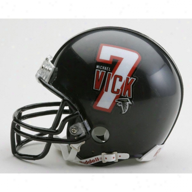 Michael Vick Atlanta Falcons Replica Riddell Mini Helmet