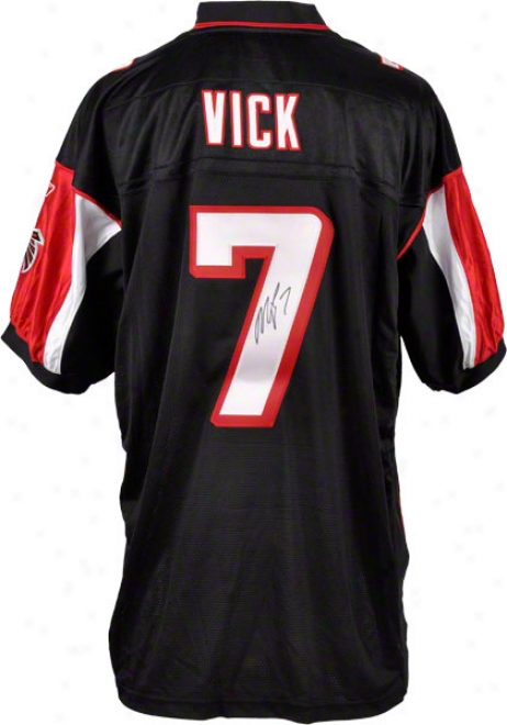 Michael Vick Autographed Jersey  Details: Atlanta Falcons