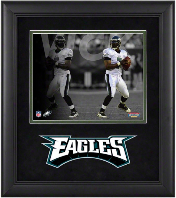 Micnael Vick Framde Photograph  Details: 8x10, Reflections, Philadelphia Eagles