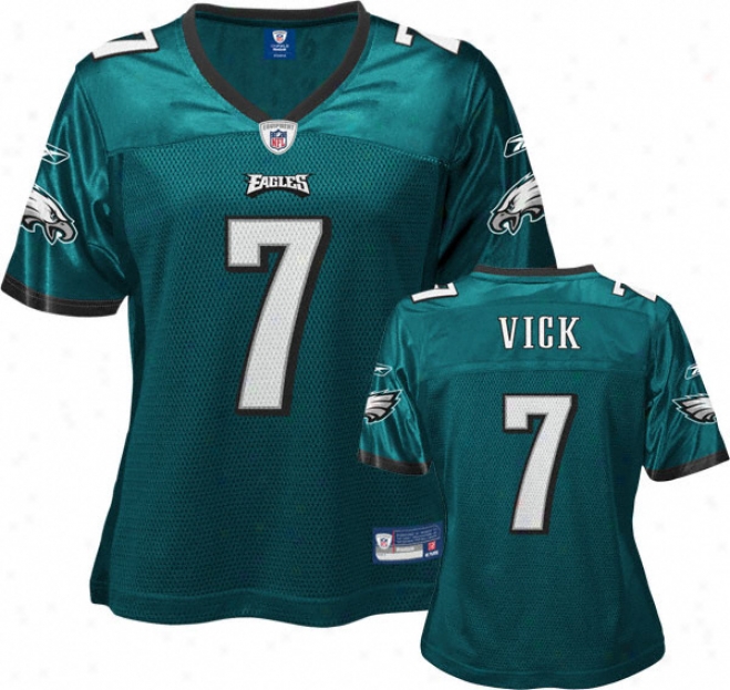 Michael Vick Green Reebok Nfl Replica Philadelphia Eagles Women's Jersey