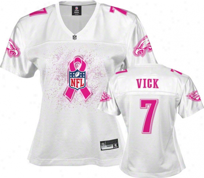 Michael Vick Philadelphia Ezgles Women's Breast Cancer Awareness Jefsey