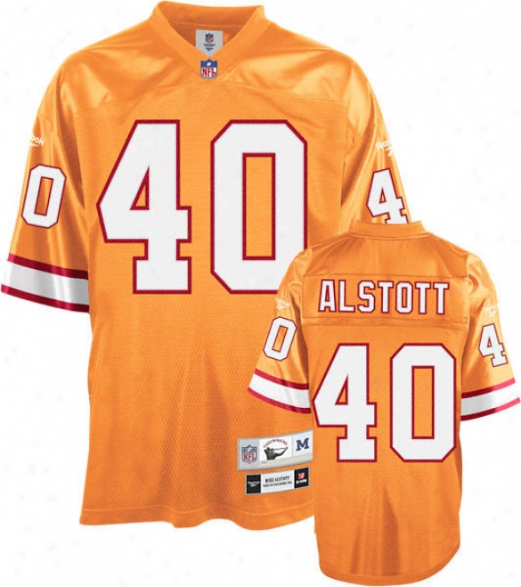 Mike Altsott Orange Reebok Nfl Eqt Replithentic 1996 Throwback Youth Tampa Bay Buccaneers Jersey