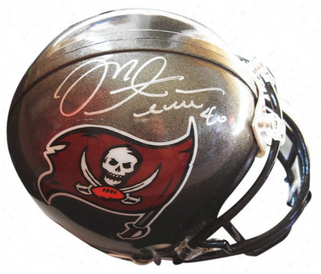 Mike Alstott Tampa Bay Buccaneers Autographed Mini Helmet