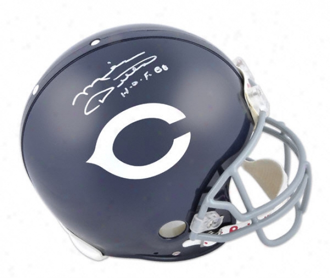 Mike Ditka Autographed Pro-line Helmet  Details: Chicago Bears, Authentic Riddell Helmet, Hof Inscription