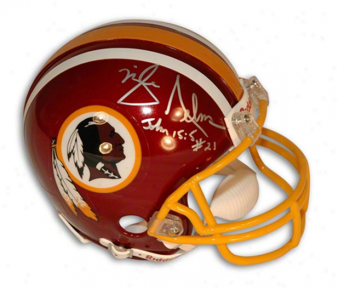 Mike Nelms Autographed Washington Redskins Mini Helmet