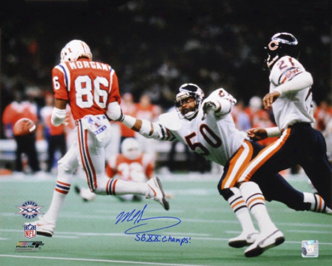 Mike Singletary Chicago Bears - Super Bowl Xx Action - Autographed 16x20 Photograph