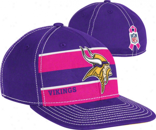 Minnesota Vikings 2011 Breast Cancer Aawreness Player Sideline Flex Hat