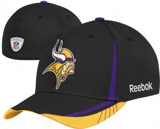 Minnesota Vikings 2011 Nfl Draft Black Flex Hat