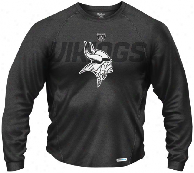 Minnesota Vikings 2011 Sideline Audible Black Long Sleeve Performance T-shirt