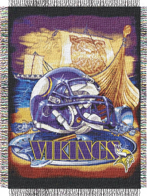 Minnesota Vikings 48x70 Home Field Advantage Tapestry Throw