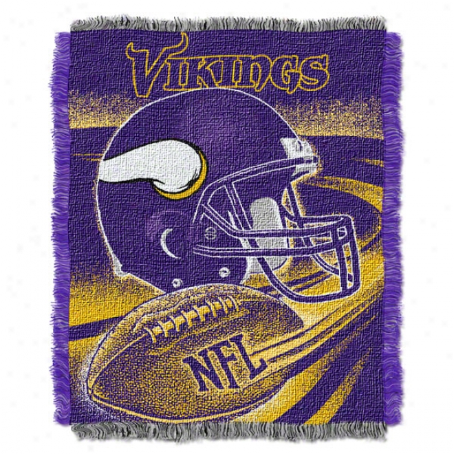 Minnesota Vikings 48x60 Series Woven Jacquard Throw