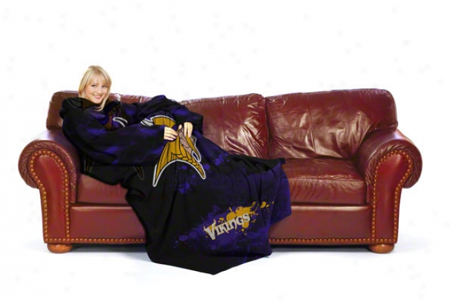 Minnesota Vikings 48x71 Smoke Huddler Throw