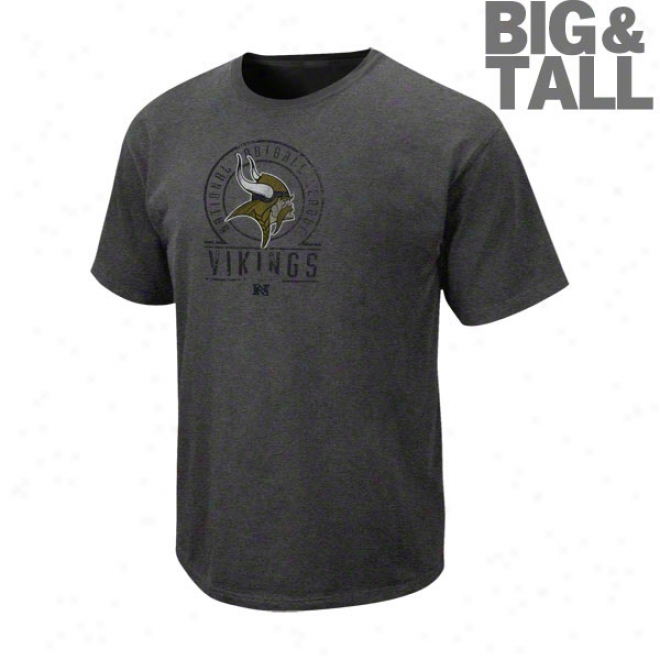 Minnesotz Vikings Big & Tall Vintage Stadium Wear Ii Pigment Dye T-shirt