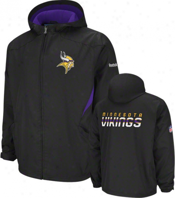 Minnesota Vikings Black 2011 Sideline Kickoff Midweight Jacket